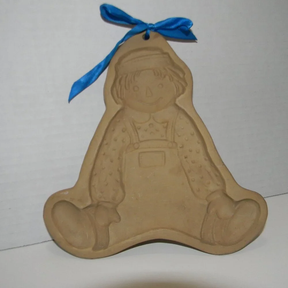 Raggedy Andy Cookie Mold 1986 Brown Bag Cookie Art Hill Design Inc